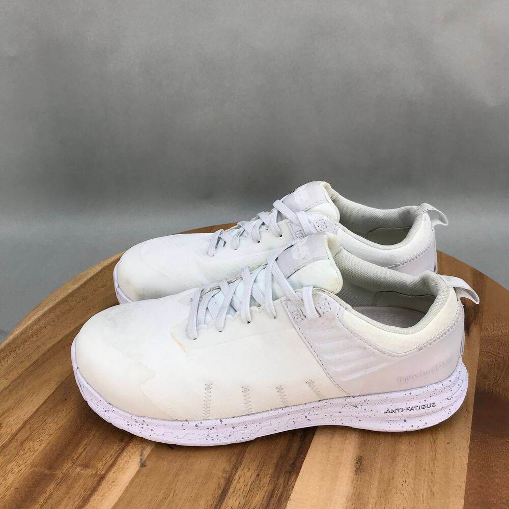 Timberland PRO Overdrive Comp Toe Work Shoes Womens 6.5 White Mesh Lace Up - Picture 3 of 7